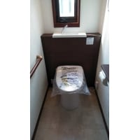 収納も手洗いも兼ね備えたかっこいいトイレ