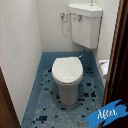TOTO　床置床排水大便器 ホワイト
TOTO　隅付タンク　手洗いあり
TOTO　普通便座