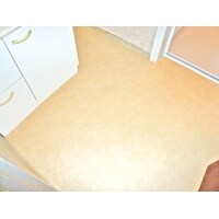 フカフカ床を解消!快適な脱衣場床へ張り替えリフォーム。