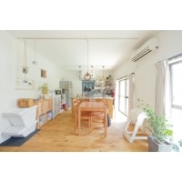 木とステンレスの造作キッチン