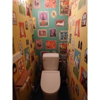 可愛いキャラクターが際立つトイレリフォーム