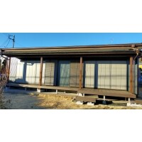 人工木デッキの取付け工事