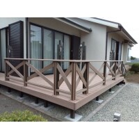 LIXIL人工木デッキ 樹ら楽ステージへリフォーム