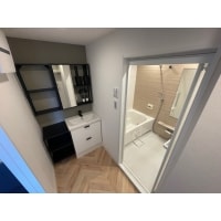 IKEAの洗面台で可愛くリフォーム