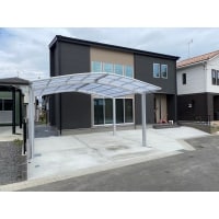 外構工事(土間コンクリート63.8平米・カーポート2台分)