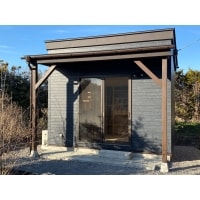 庭に、静かに仕事できる書斎が完成