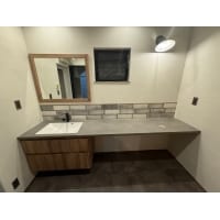 朝の混雑も解消!広々洗面スペース