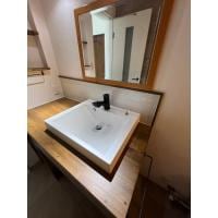 シンプルで使い勝手抜群の造作洗面台