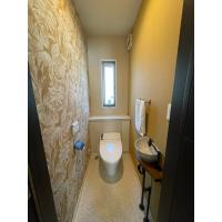 造作手洗いのある自分好みのトイレ空間