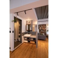 LD空間と調和する造作洗面台