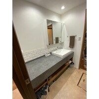 シンプルかつオシャレな造作洗面台