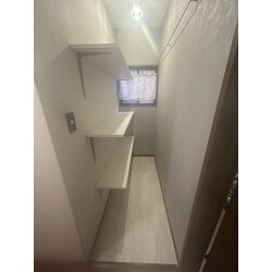 使わないトイレ室を使える収納に
