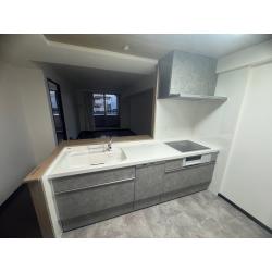 マンションのキッチン・トイレ入替え工事。キッチンはビルトインガスコンロからIHクッキングヒーターへ、トイレはタンクレストイレに変更しました。