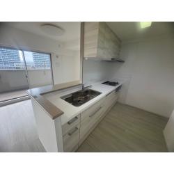 中古マンションをご購入で水まわりと内装などリフォーム工事をご依頼頂きました。玄関に折り畳み椅子を取付けたり、クローゼットの中に可動棚を取付けるなど改修をしました。