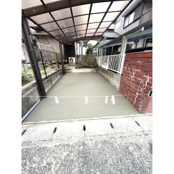 車庫生コン打ち工事