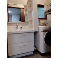 【洗面室リフォーム工事】収納たっぷり!実用性の高い洗面室へ!