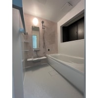 ピンク色で統一した水まわりリフォーム事例