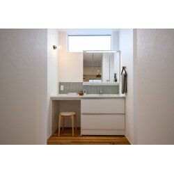 広々で機能性抜群の洗面です。