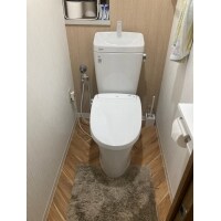 ヘリンボーン柄のクッションフロアでおしゃれ空間に