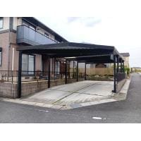 折半屋根カーポート塗装工事