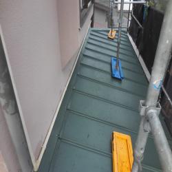 神奈川県平塚市Ｍ様邸　下屋根葺き替え工事 及び 仮設足場設置
