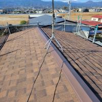 神奈川県小田原市M様邸 屋根重ね葺き工事 及び 仮設足場設置