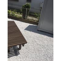 神奈川県藤沢市A様邸 砂利敷き工事 及び 濡れ縁・物置設置工事