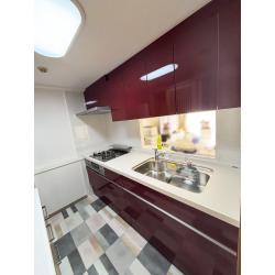 【工期：3日】キッチン：LIXIL「シエラS」、キッチンルームの床・天井・壁クロスの張替え