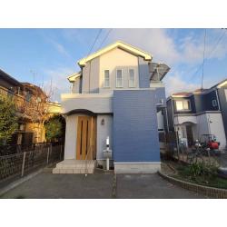 遮熱シリコン塗料で北欧風カラーへの塗替え工事