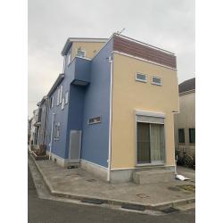 モルタル外壁を2トーンでイメージチェンジ！