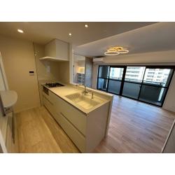 室内全体を解体しフルリノベーションいたしました。無垢材の床とハイグレード建材を使用して3LDKを贅沢に1LDKに間取り変更。