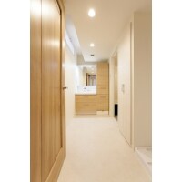 シンプルな洗面室