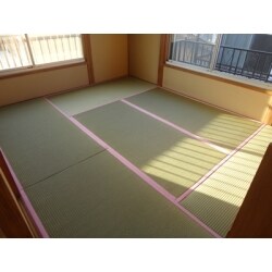 和室リフォーム　ヘリをピンクに！