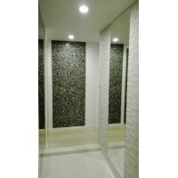 こだわりのモザイクタイルとエコカラットで、ハイセンス空間に!