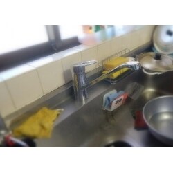 混合シングルレバー水栓交換