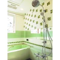 グリーンをテーマカラーに浴室のリフォーム