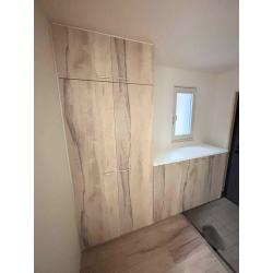 造作のシューズクローゼット。