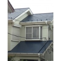 コロニアル屋根に遮熱塗料で塗装工事