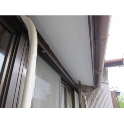 ボロボロにめくれた軒天ベニアを簡単な工法で直しました