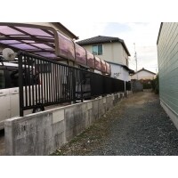 ブロック塀を低くしてフェンスに交換