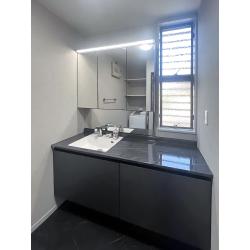 お気に入りの部分はそのままに、高級感がプラスされ、さらに愛着が湧く水まわりになりました。
