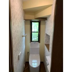 455.こだわりのクロスでお気に入りのトイレ空間に