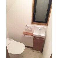 189.収納も完備!ラクな姿勢で使える手洗い器!