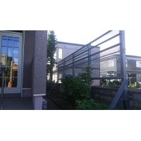 雪止めフェンスの塗装工事