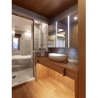 リゾート気分のバスルーム