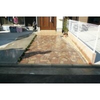 車乗り入れ可能なアプローチ外構工事