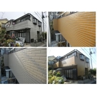 屋根は遮熱塗料でエコに!外壁塗装は2色に塗り分けました。