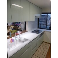 高級感あるこだわりキッチンと収納充実の洗面室