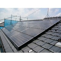 瓦屋根に太陽光発電パネルを設置（平瓦　支持瓦）