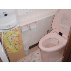 トイレ工事　新規手洗い設置工事